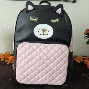 Betsy Johnson LUV Betsey Pink/Black LBADLEY Large Backpack - NWT